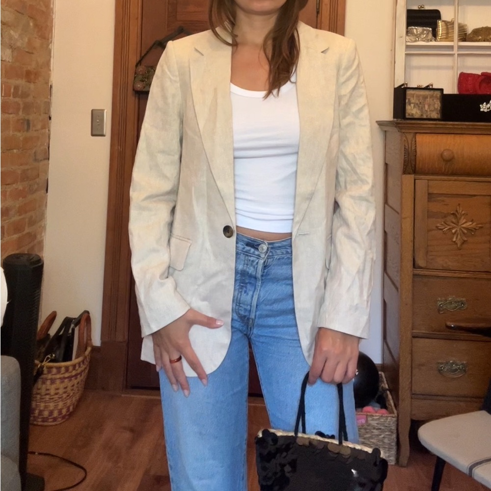 H&M Women's Cream Blazer